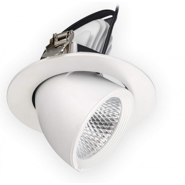 Foco orientable empotrar LED COB 30W, corte 155mm